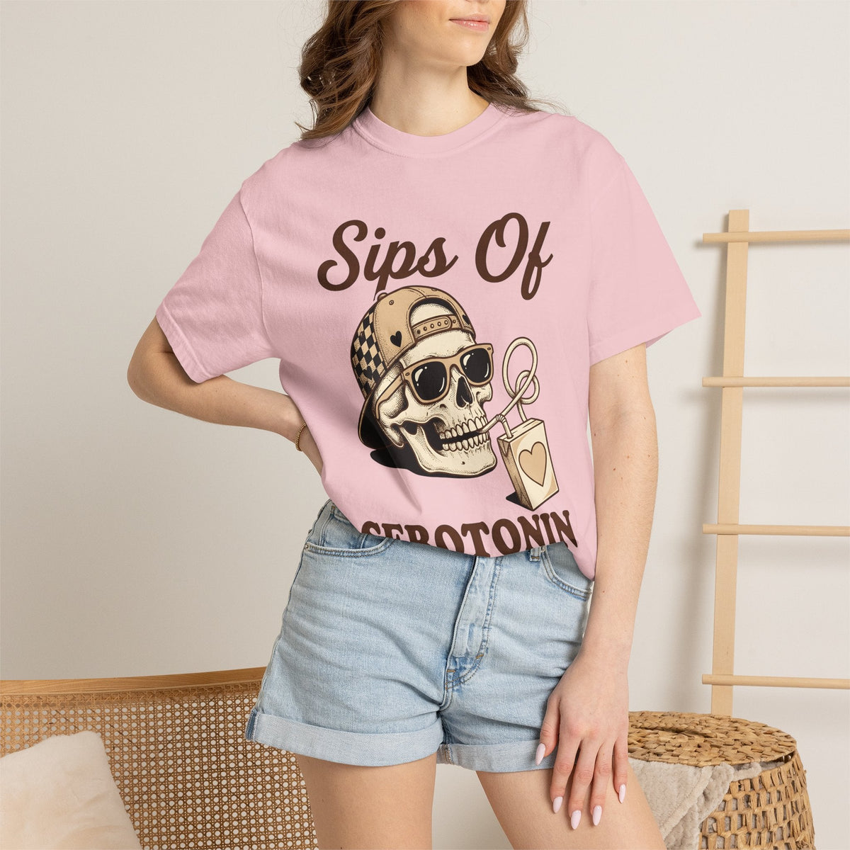 Skull Beverage Shirt Valentine Dark Gift Women Ink Tee product image 13