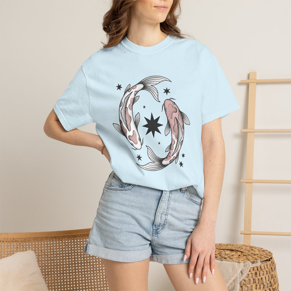 Koi Fish Shirt Animals Astrology Unisex Gift Neo product image 9