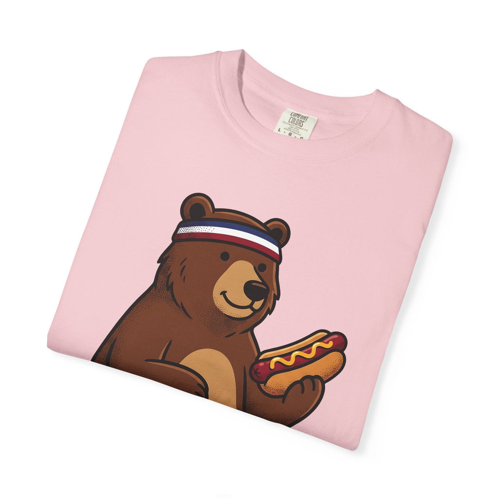 Bear Sausage Shirt America Flag Unisex Gift Comic Tee product image 11
