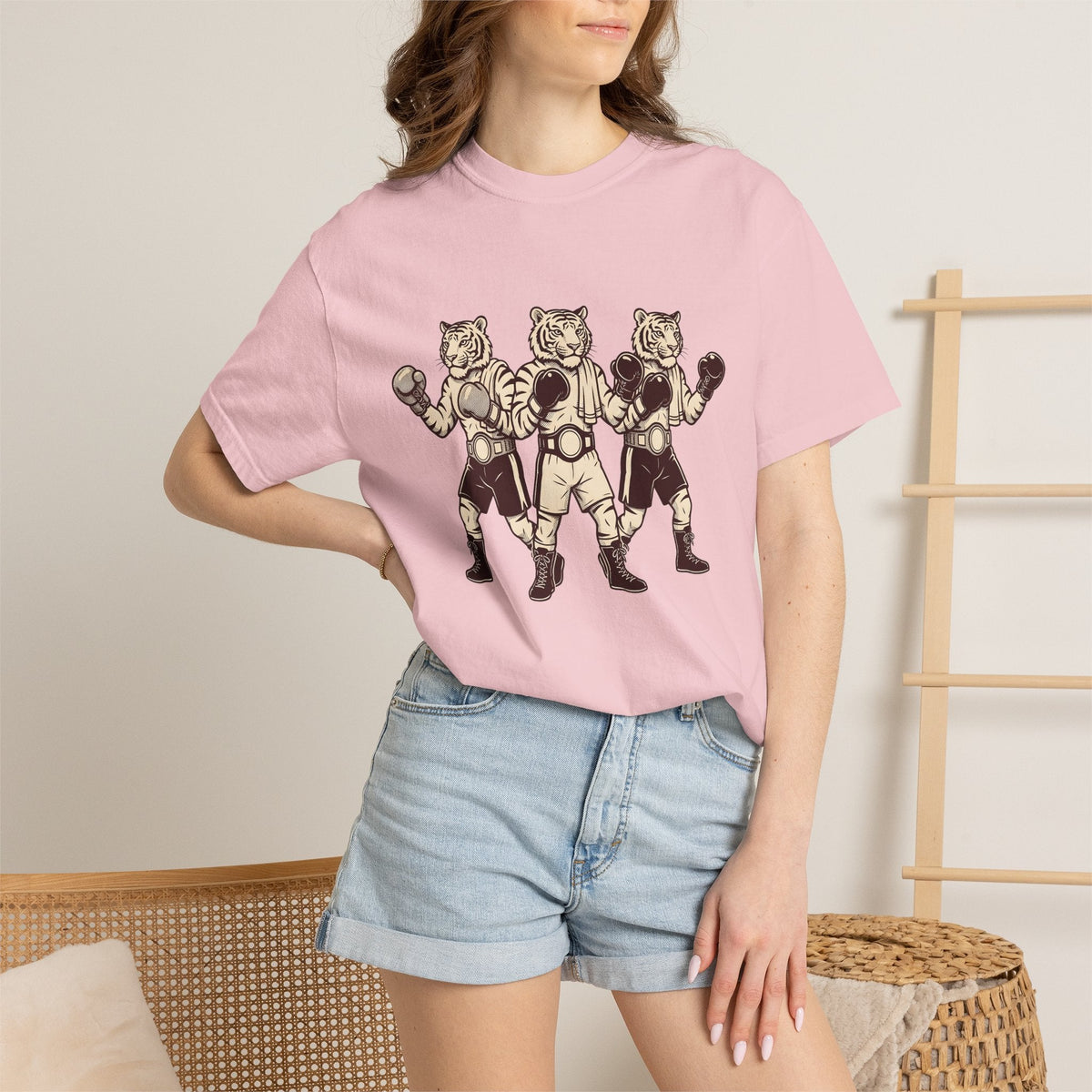 Boxing Cat Nostalgic T-Shirt – Funny Sports Kitty Lover product image 12