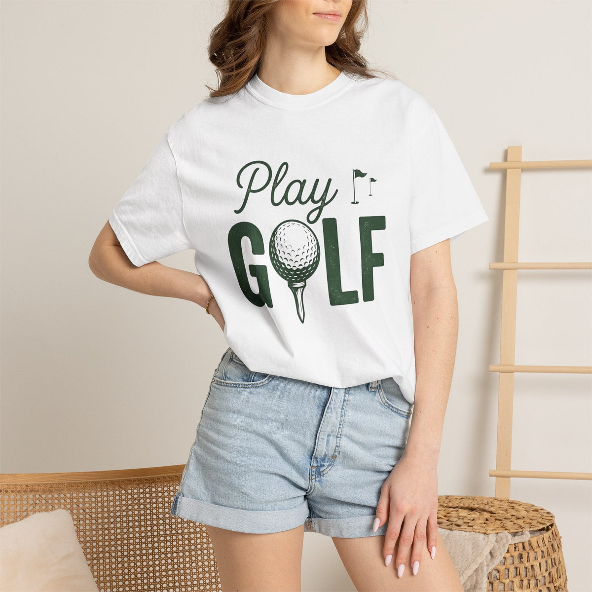 Golf Ball Tee Shirt Hiking Unisex Gift Hand Drawn Golfing product image 6