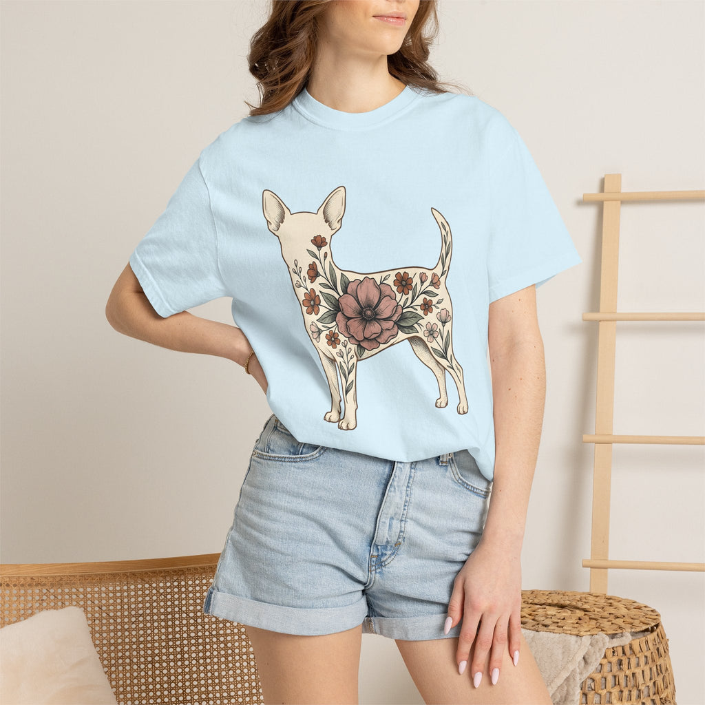 Chihuahua Bloom Shirt Dog Bouquet Unisex Gift Garden Tee product image 9