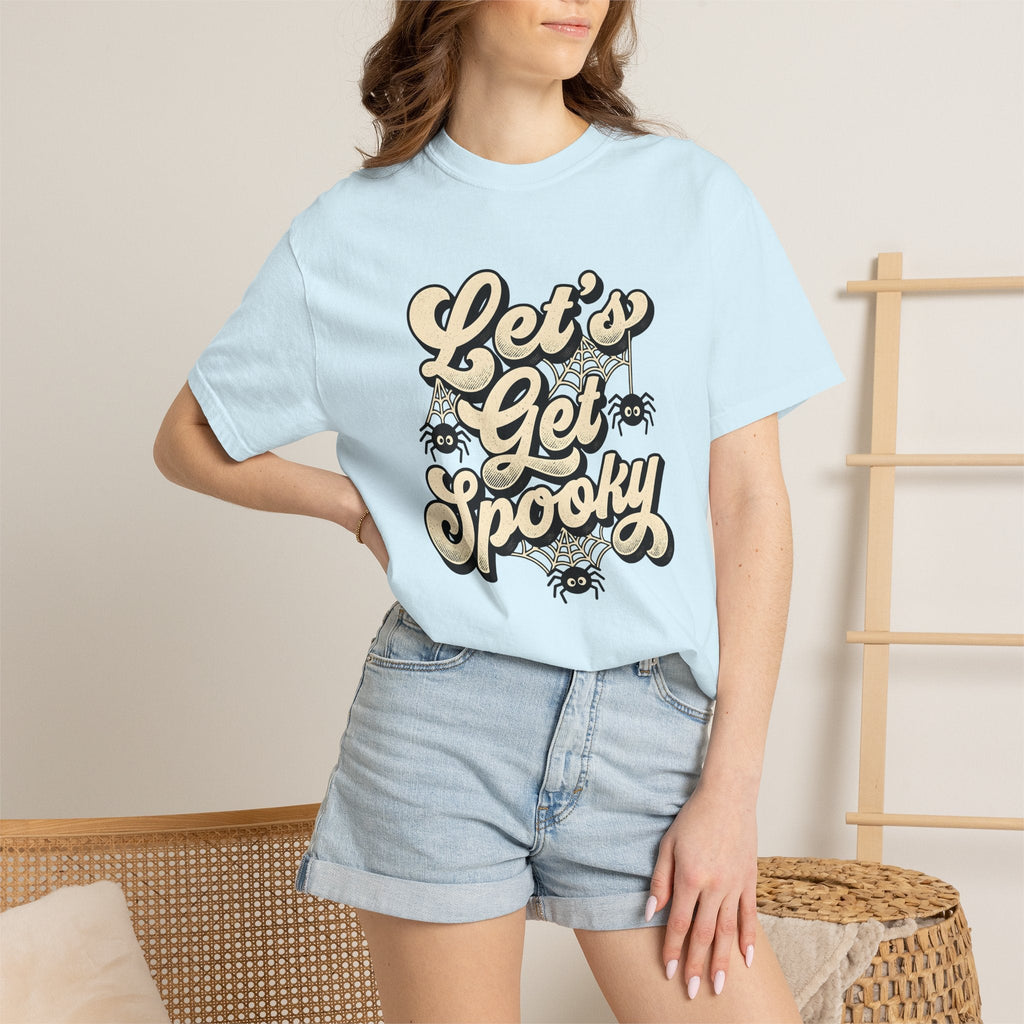 Cobweb Retro T-Shirt – Haunted Halloween Spiderweb Sketch product image 10