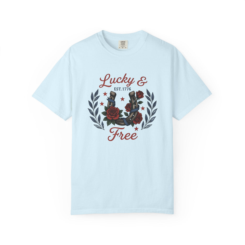 Horseshoe Petals Shirt America Liberty Unisex Gift product image 2