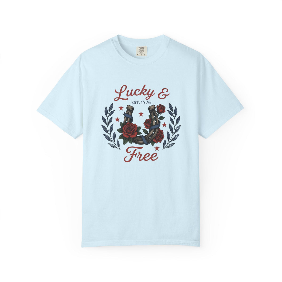 Horseshoe Petals Shirt America Liberty Unisex Gift product image 2
