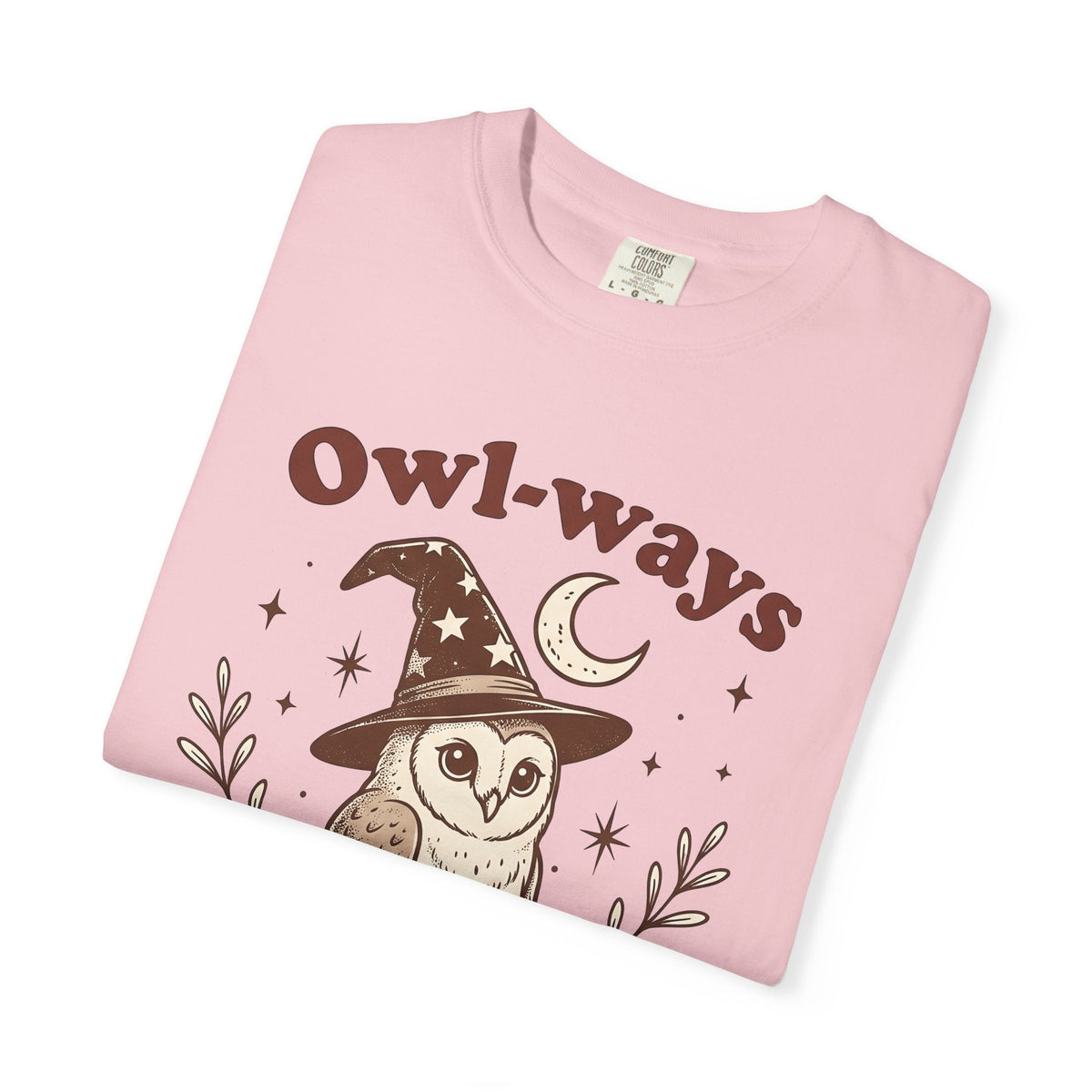 Owl Warlock Hat Shirt Halloween Mystic Unisex Gift Old School Tee Wizard Hat
