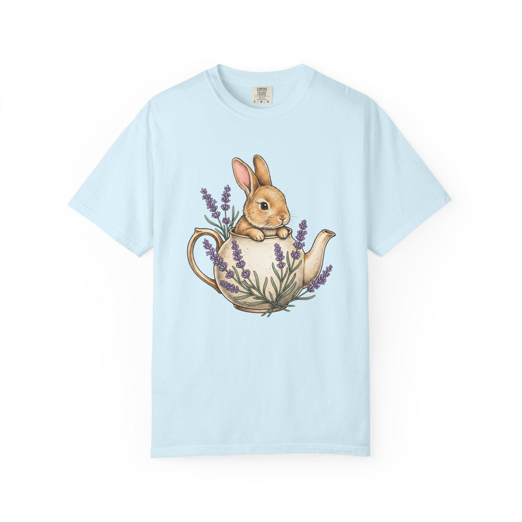 Bunny Kettle Shirt Animals & Flowers Rustic Gift Women product image 2