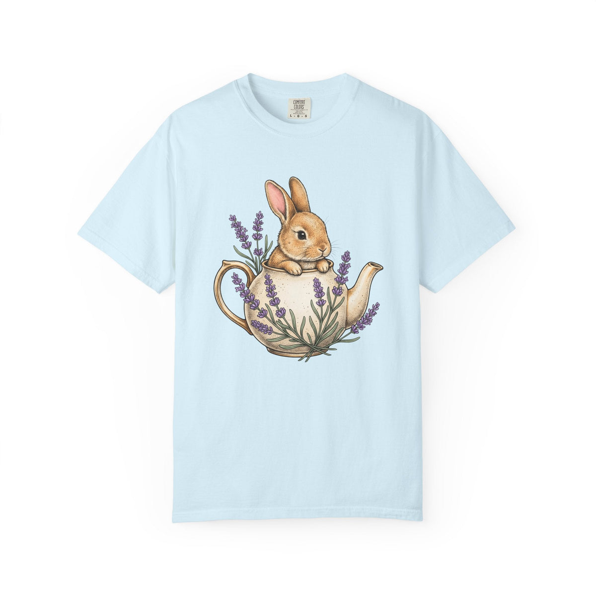 Bunny Kettle Shirt Animals & Flowers Rustic Gift Women product image 2