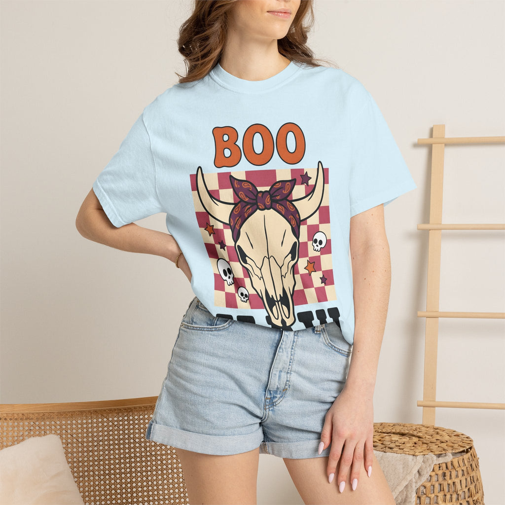 Cow Skull Shirt Cowgirl Western Gift for Women Cartoon Tee product image 9
