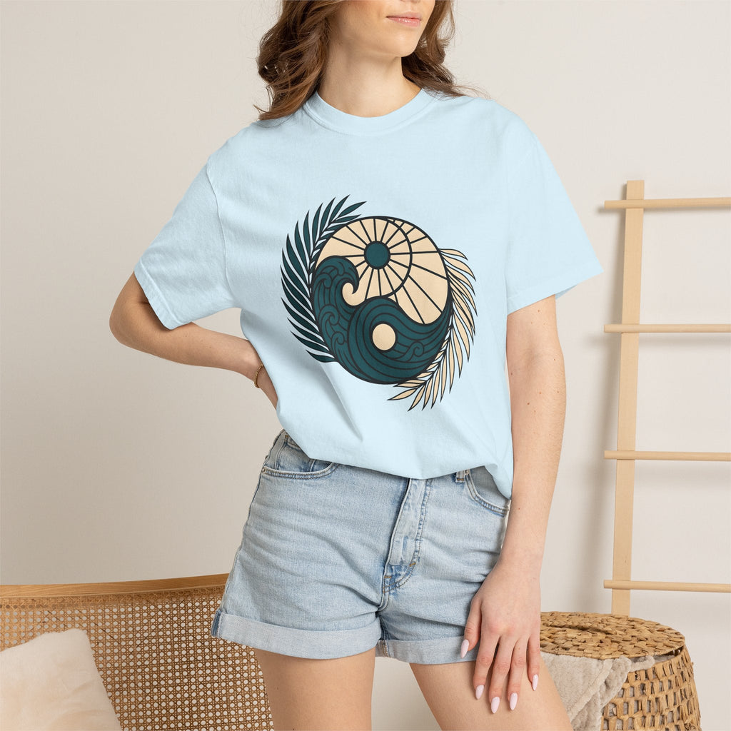 Ocean Sun Tree Shirt Sports Coastal Unisex Gift Rustic Tee product image 9
