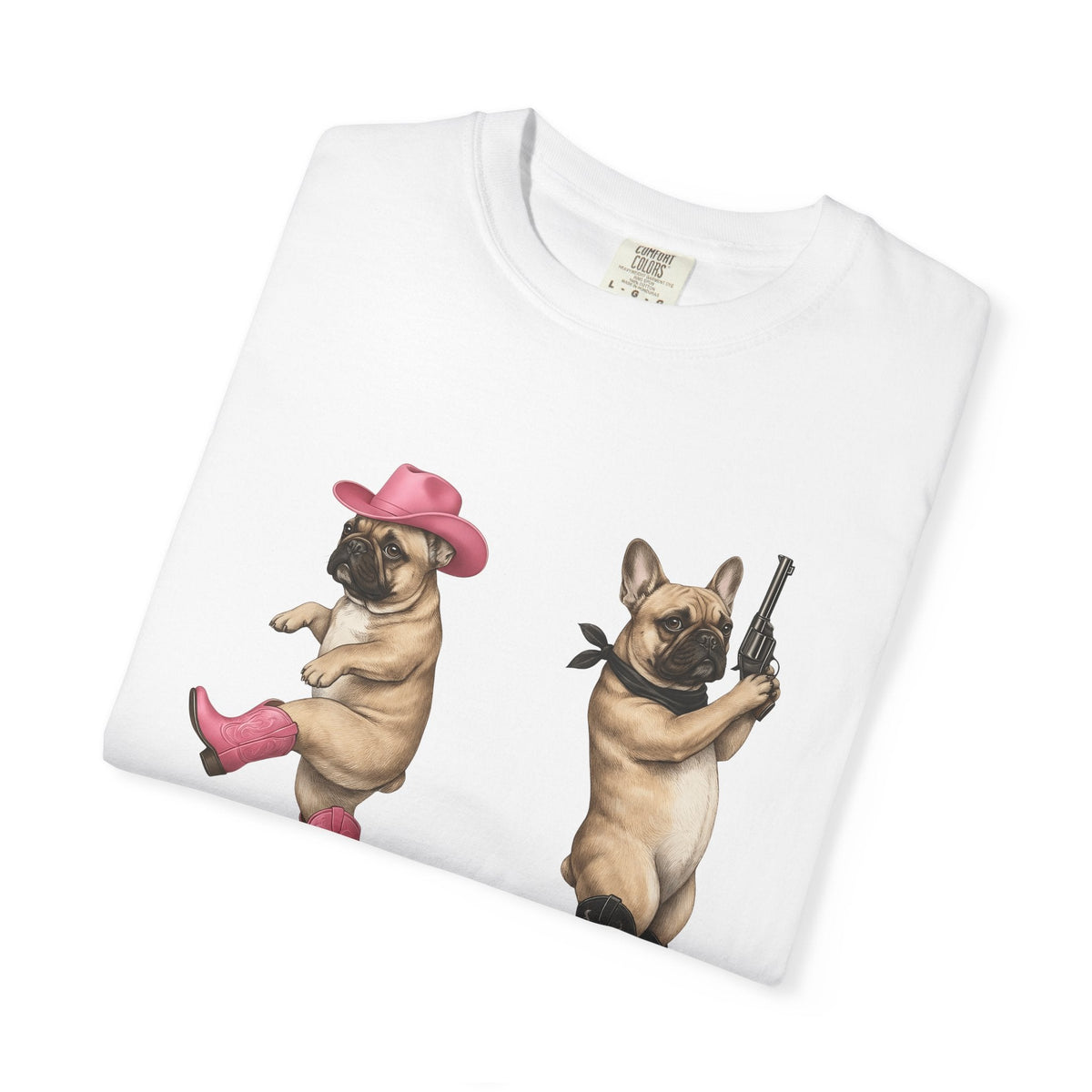 French Bulldog Shirt Cowgirl Animal Gift for Women Lifelike product image 5
