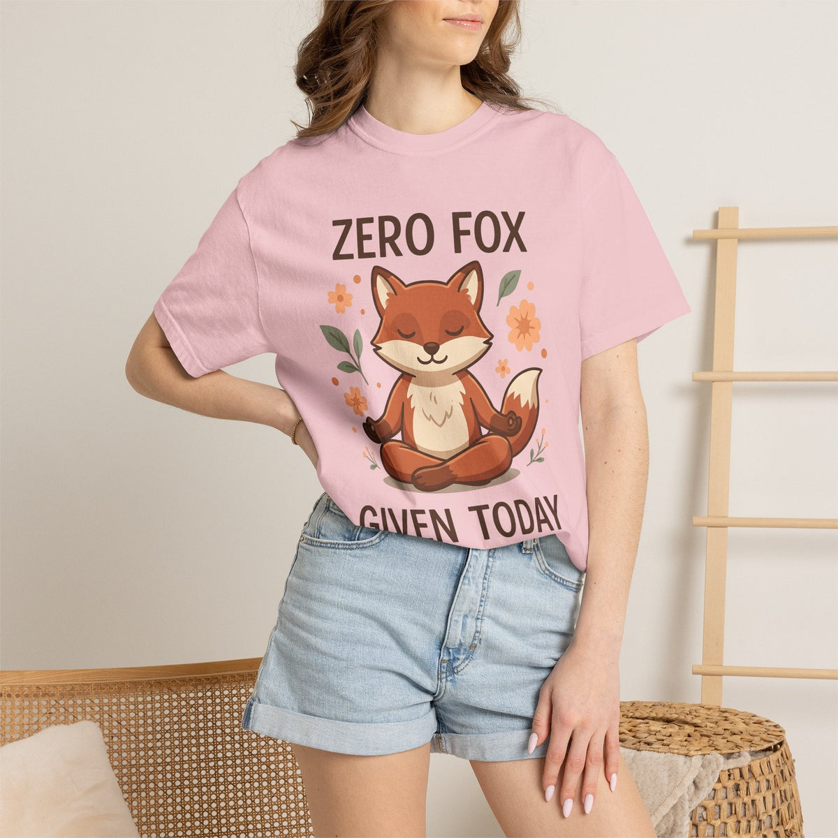 Peaceful Fox Shirt Yoga Creatures Unisex Gift Sweet Tee product image 12