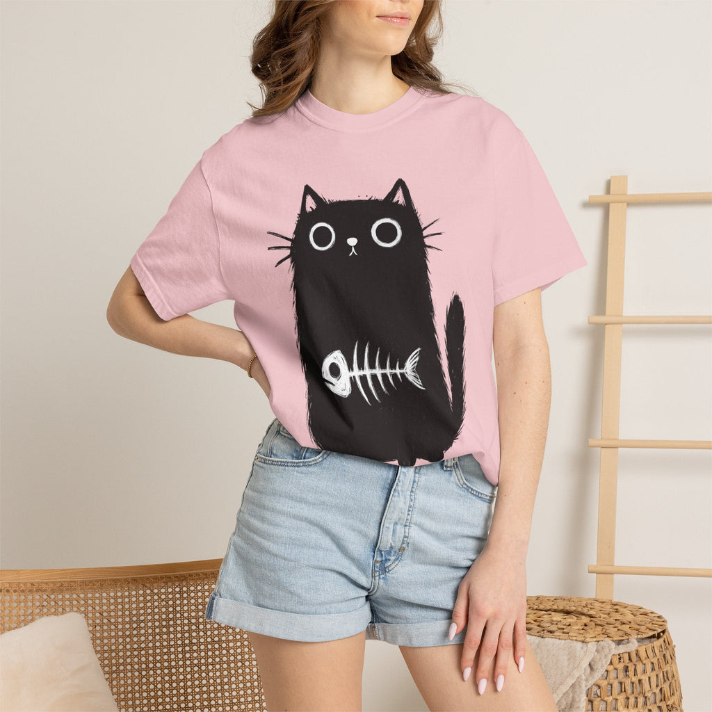 Black Kitten Shirt Cat Alternative Unisex Gift Hand Drawn product image 12