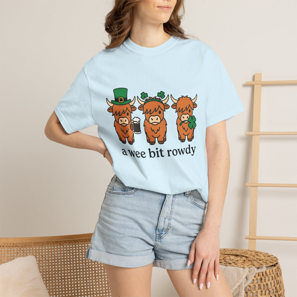 Highland Cow Shirt St Patrick's Day Animal Unisex Gift Cute product image 9