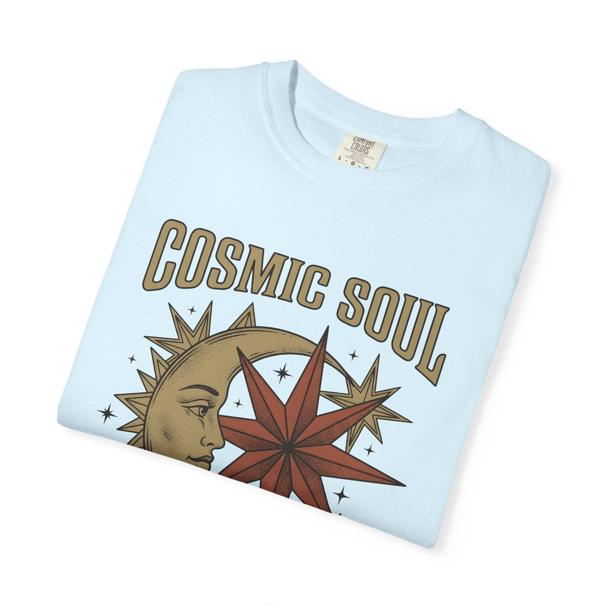 Moon Star Face Shirt Boho Chic Zodiac Unisex Gift Hand product image 8