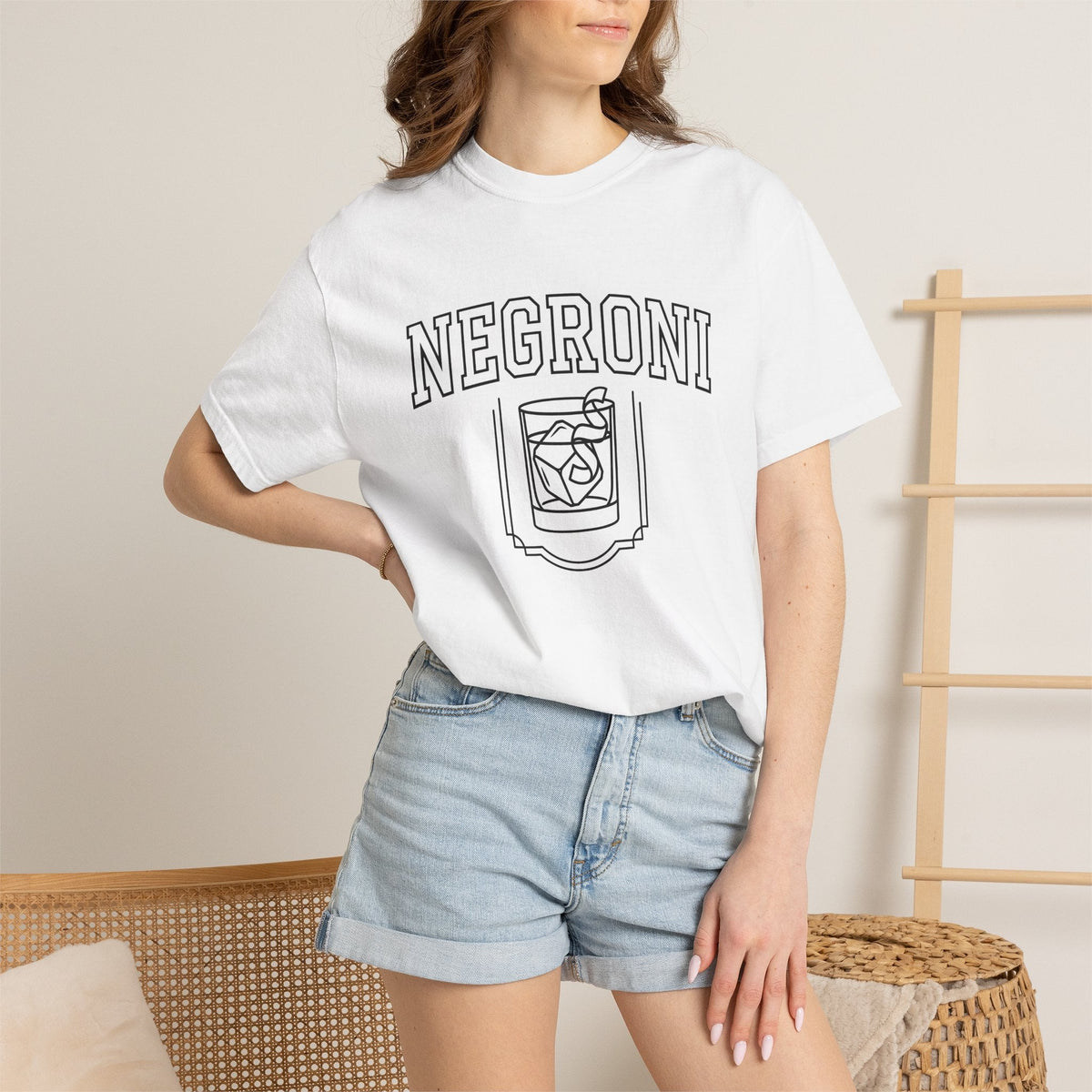 Martini Glass Shirt Drinks Pub Unisex Gift Outline Tee product image 6