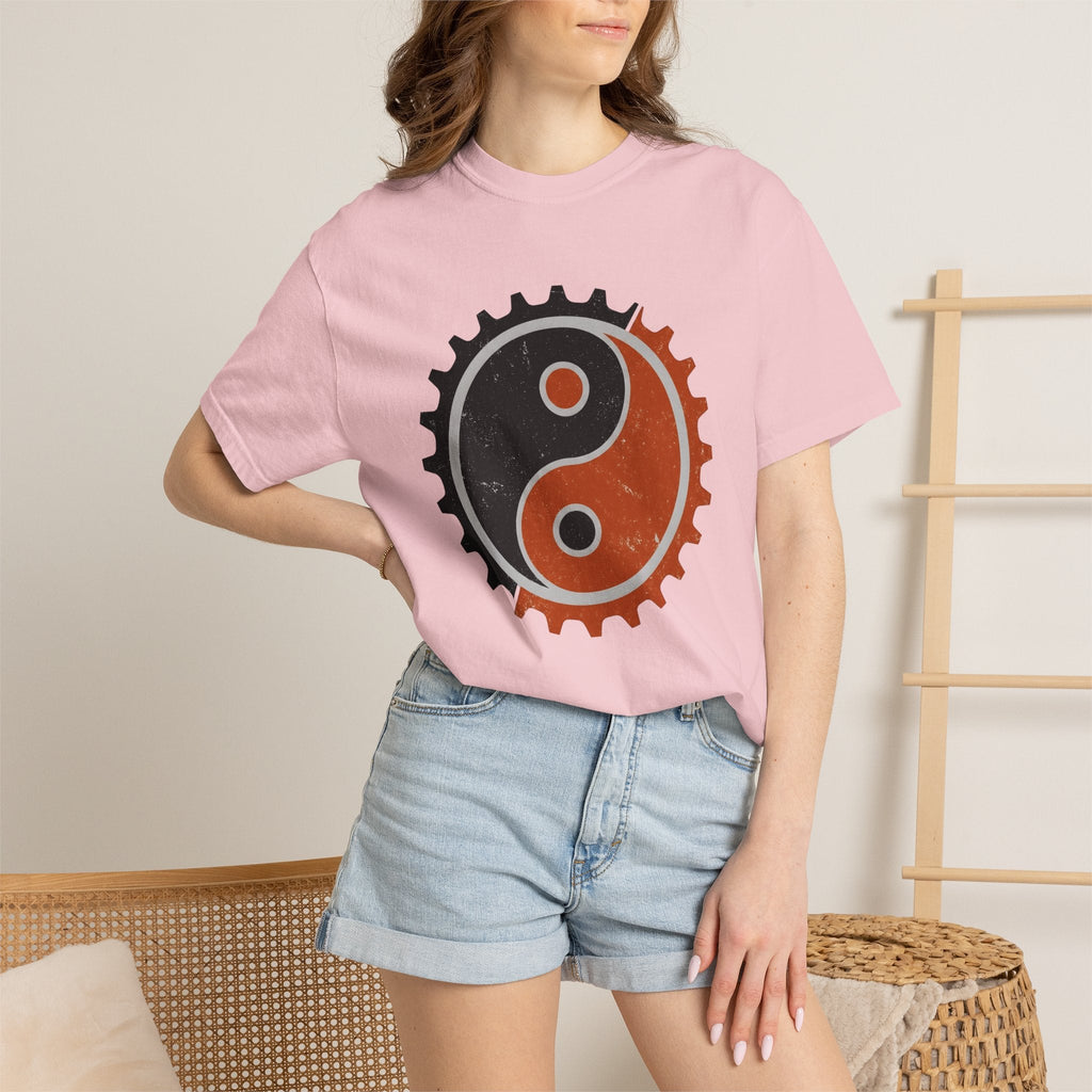 Yin Yang Gear Shirt Sports Cycling Unisex Gift Distressed product image 12