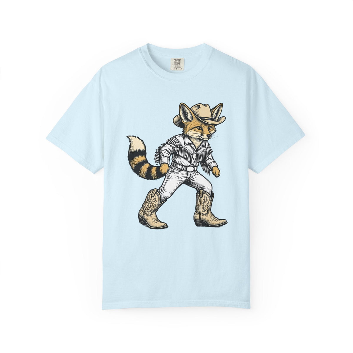 Fox Cowgirl Shirt Fauna Gift for Women Hand Drawn Tee Vixen product image 2