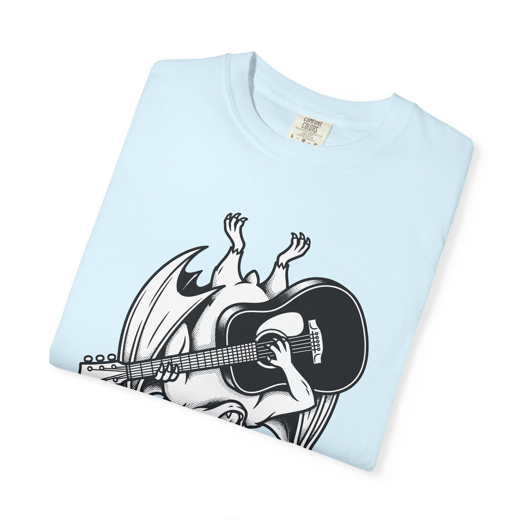 Bat Guitar Shirt Funny Nature Gift Women Illustration Tee product image 9
