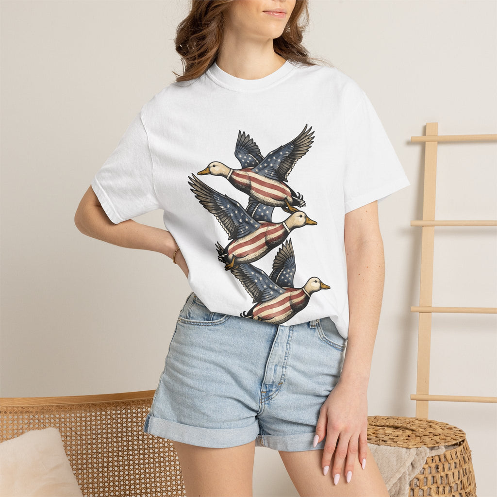 Patriotic Mallards Shirt 4th Of July Nature Gift Women product image 6