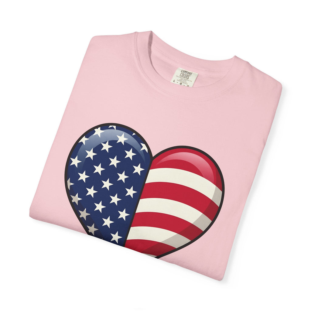 American Heart Shirt 4th Of July Usa Unisex Gift Graphic product image 11