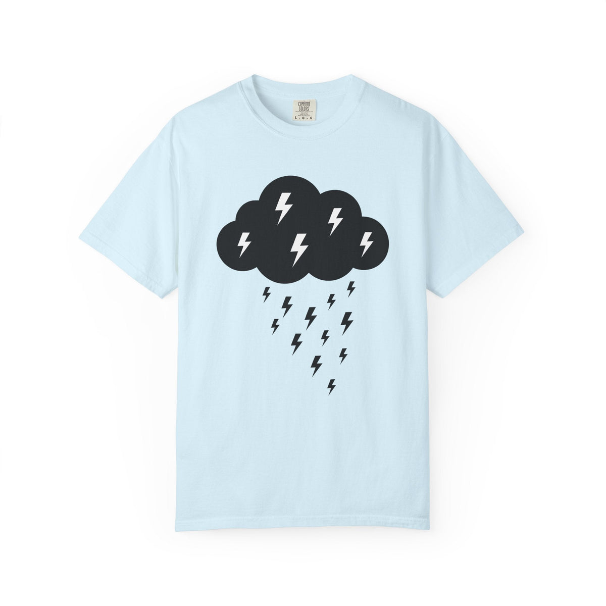 Dark Cloud Shirt Boho Chic Forecast Unisex Gift Flat Tee product image 2