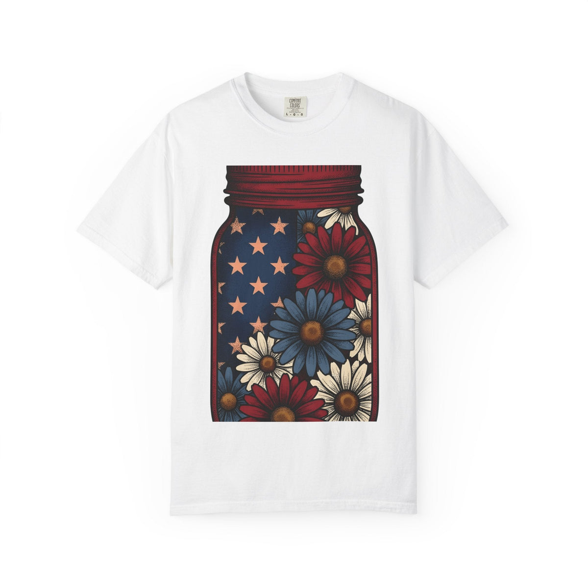 Jar Bouquet Shirt America Freedom Unisex Gift Old-Fashioned product image 1