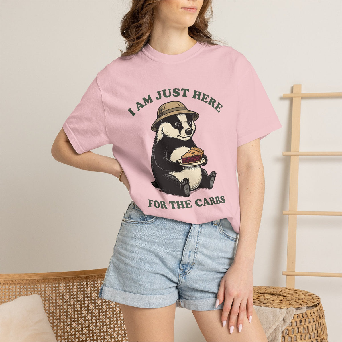 Badger Cake Shirt Desserts Critters Unisex Gift Heritage product image 12