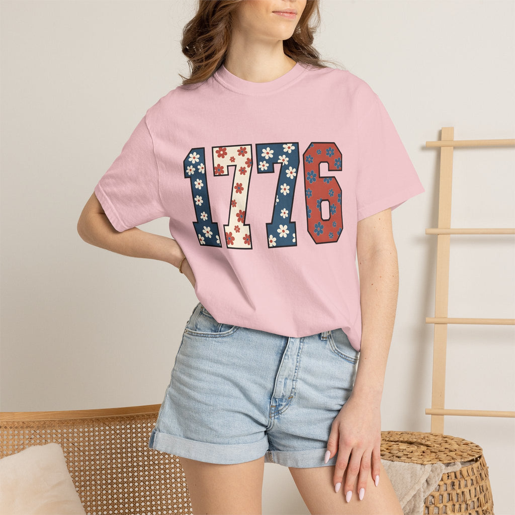 Flag Numbers Shirt America Beachwear Gift Women Botanical product image 12
