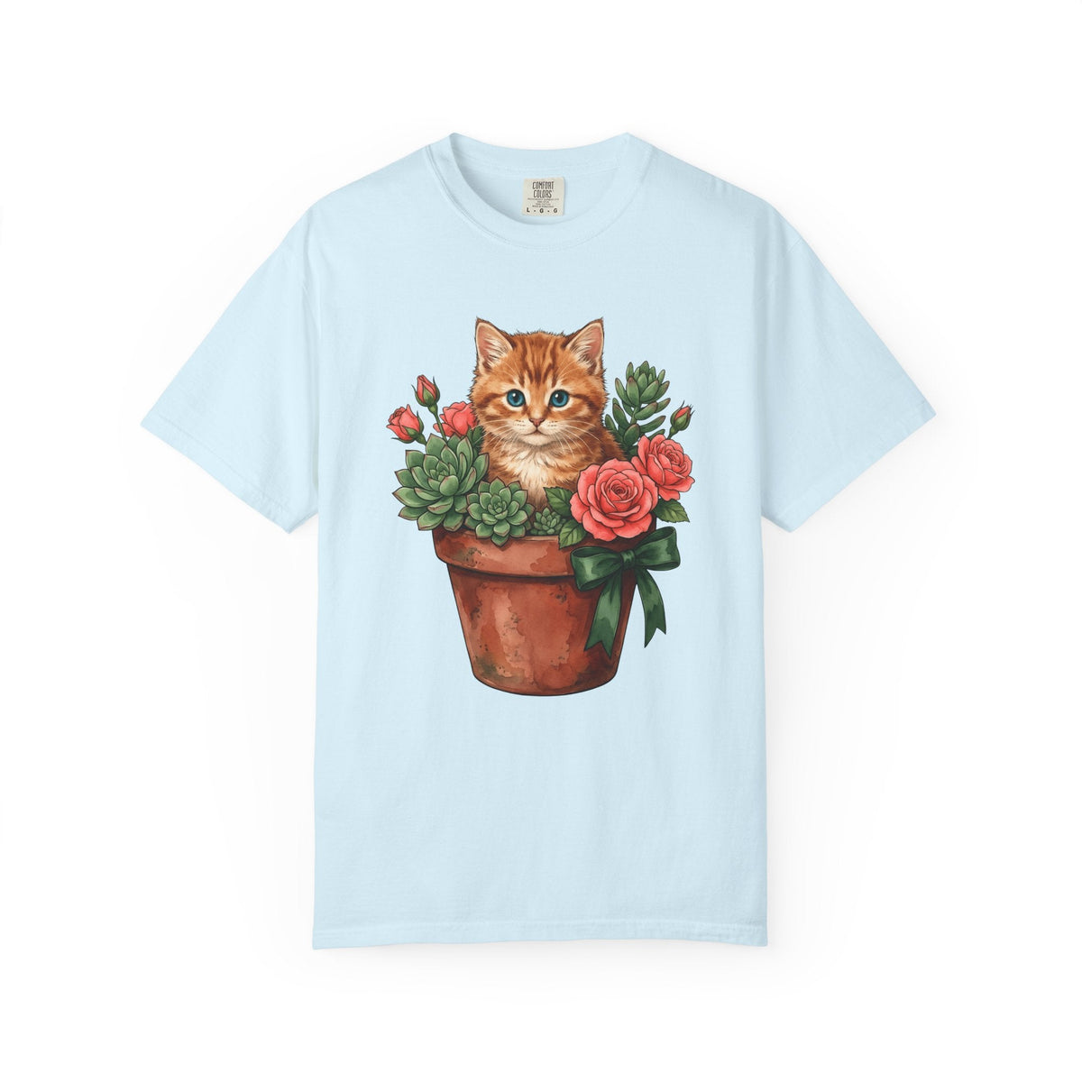 Marmalade Cat Shirt Greenery Unisex Gift Pastel Tee Tabby product image 2