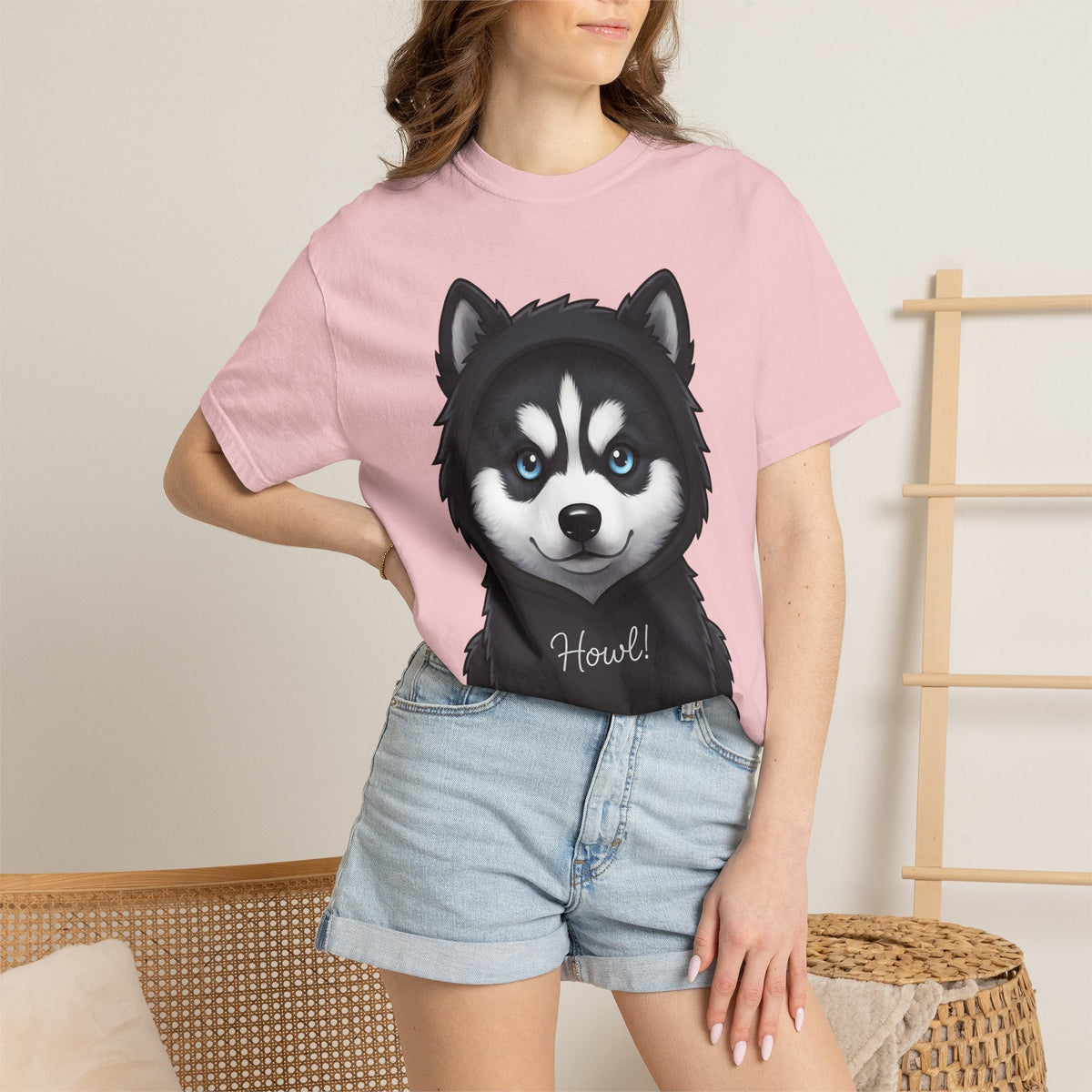 Husky Puppy Shirt Dog Animal Unisex Gift Cute Tee T-Shirt product image 12