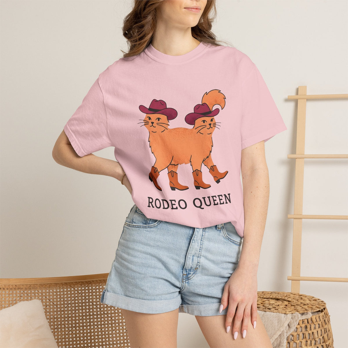 Cowboy Kitten Shirt Cowgirl Farm Gift for Women Comic Strip product image 12