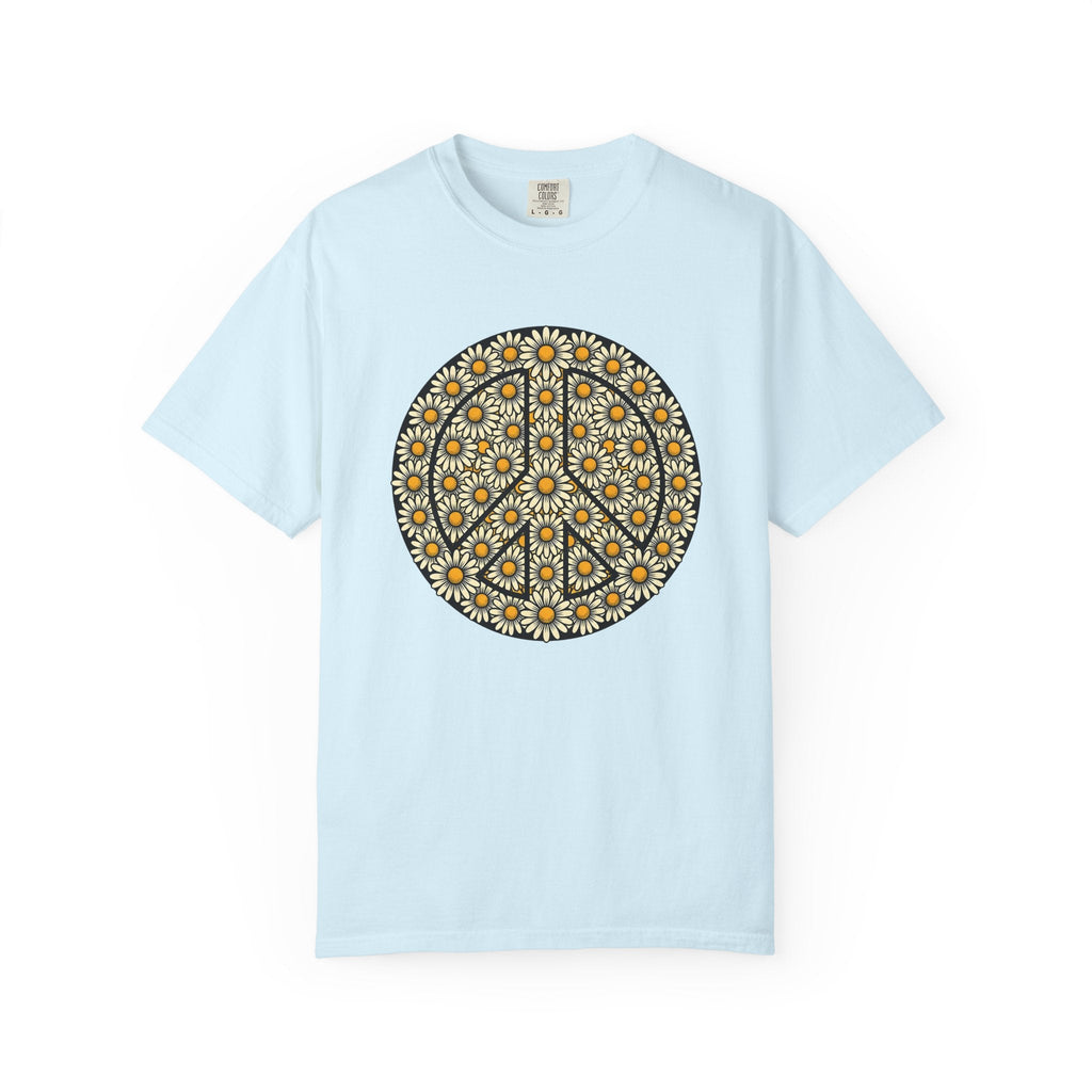 Daisy Peace Sign Shirt Hippie Flower Unisex Gift Boho Tee product image 2
