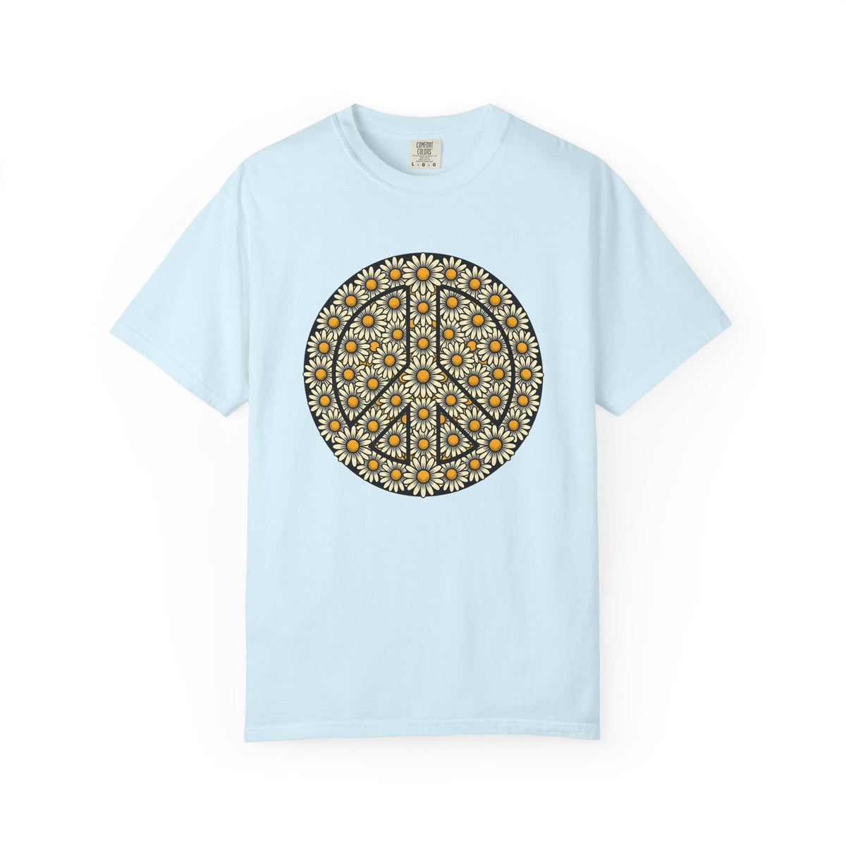 Daisy Peace Sign Shirt Hippie Flower Unisex Gift Boho Tee product image 2