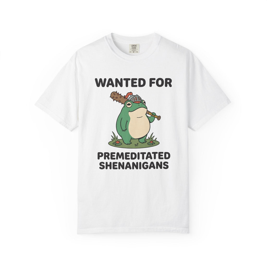 Frog Soldier Cartoon T-Shirt – Funny Spiked Amphibian product image 1