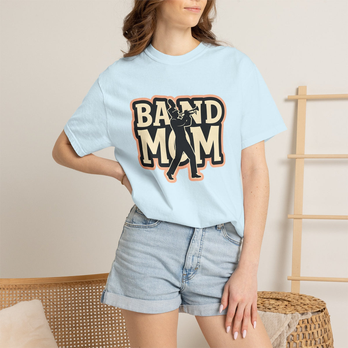 Marching Band Drumline Bold T-Shirt – Music Mom Pride for product image 9