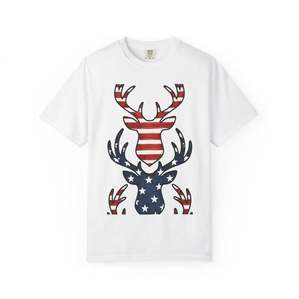 Buck Antlers Retro T-Shirt – Hunting Season Deer Outdoors product image 1