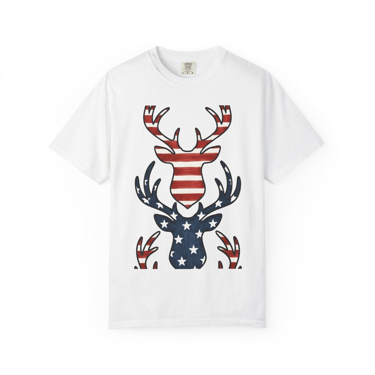 Buck Antlers Retro T-Shirt – Hunting Season Deer Outdoors product image 1
