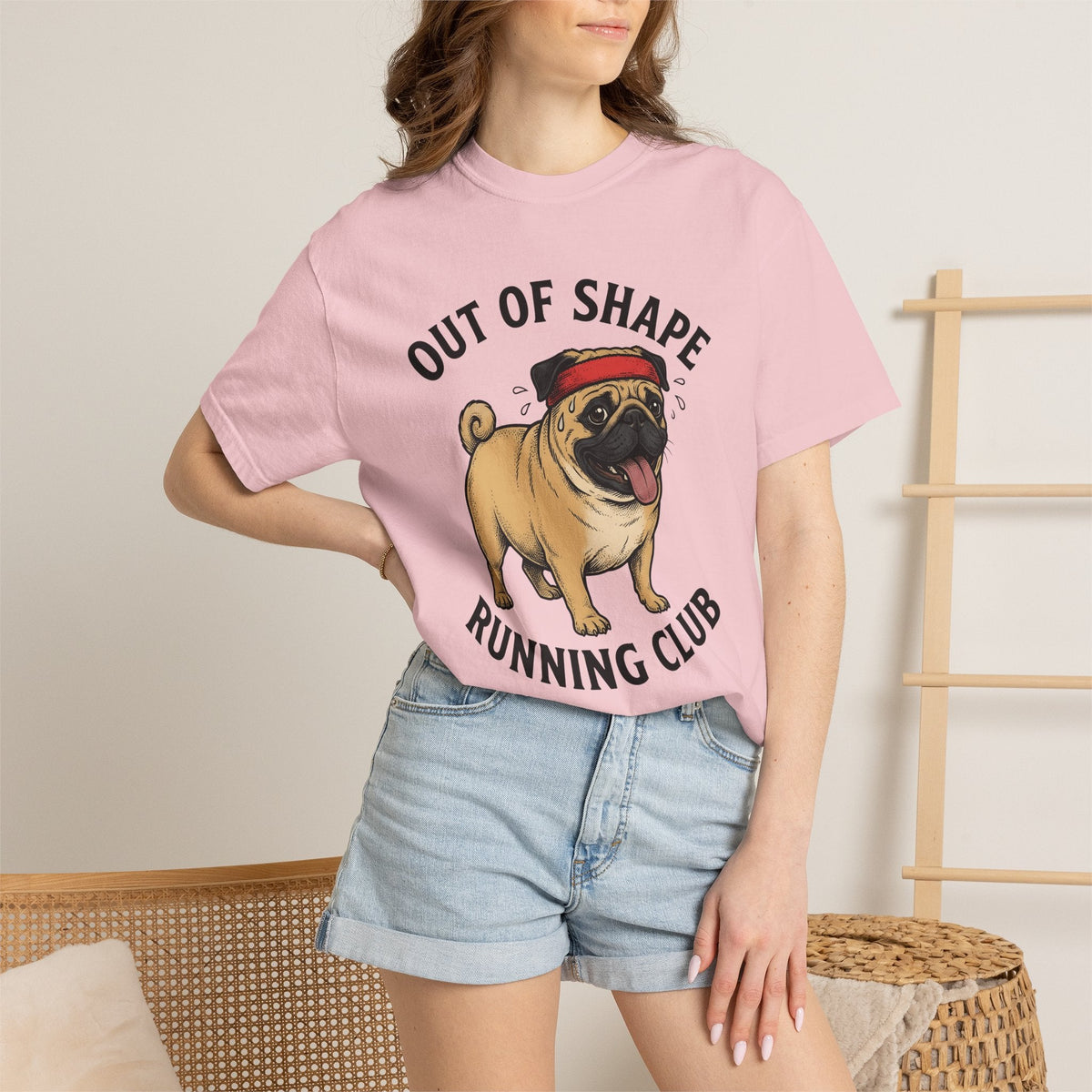 Pug Dog Shirt Sports Humor Unisex Gift Cartoon Tee T-Shirt product image 12
