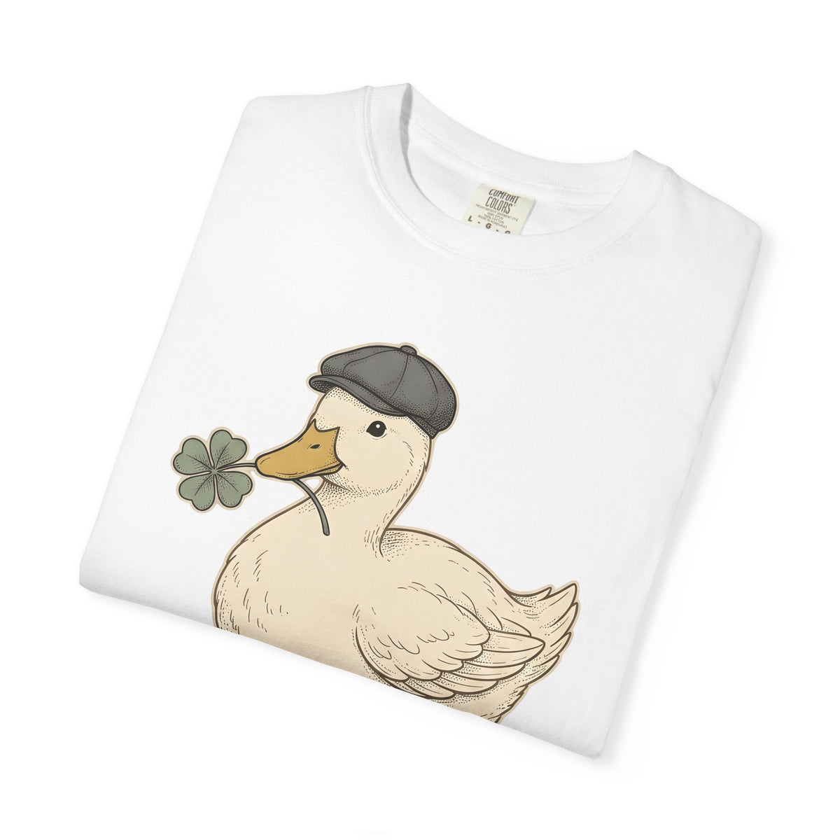 Duck Clover Shirt Holiday Animal Unisex Gift Cute Tee product image 5