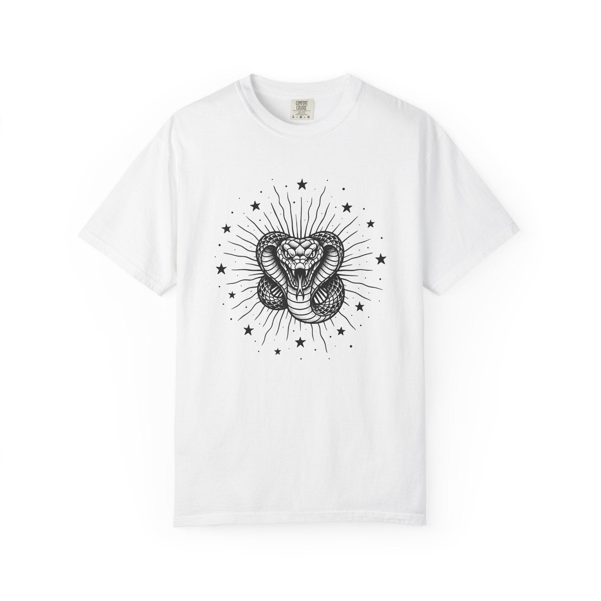 Serpent Art Shirt Boho Chic Zodiac Unisex Gift Line Tee product image 1