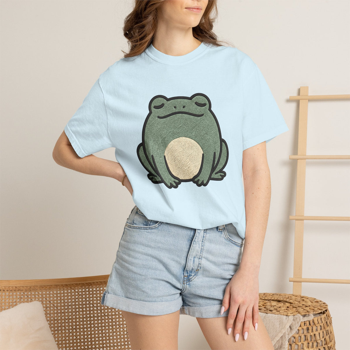 Frog Graphic Shirt Animals Nature Gift Women Embroidery Tee product image 9