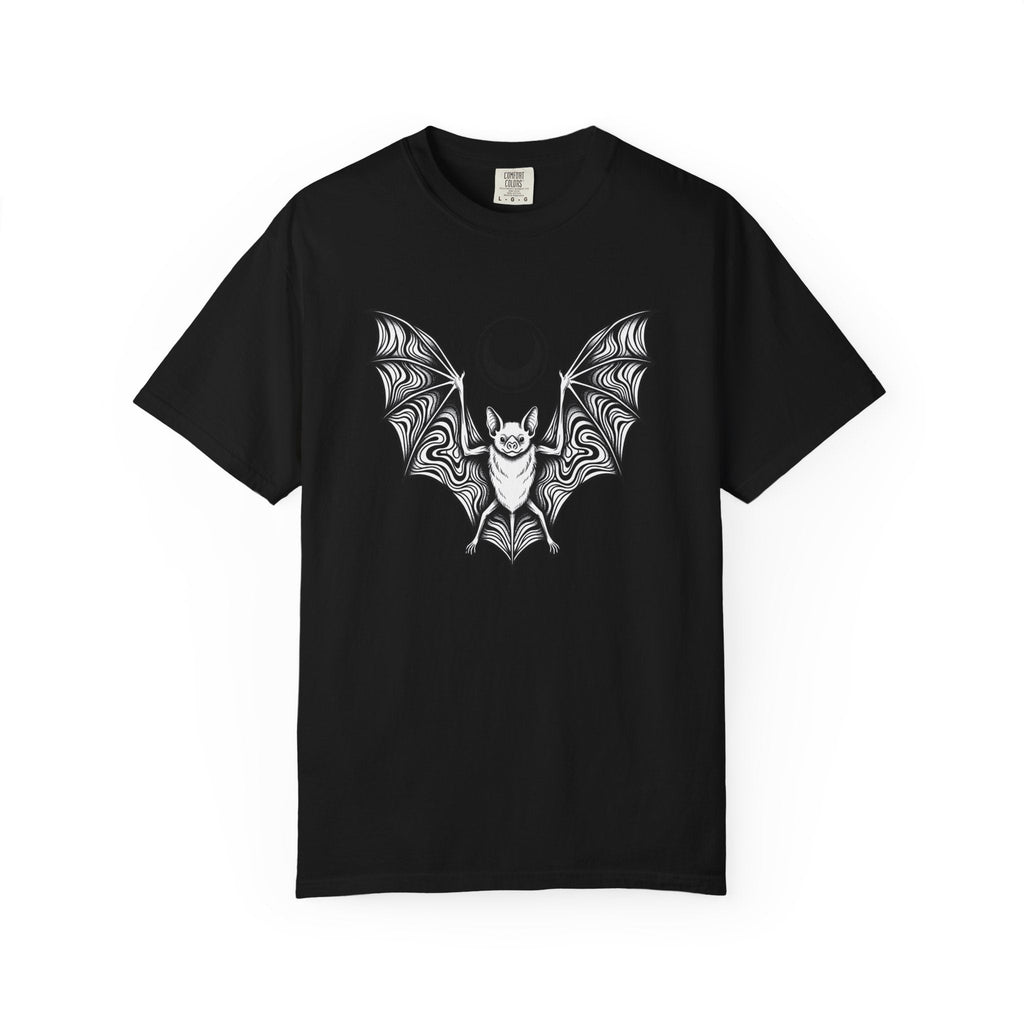 Bat Illustration Shirt Gothic Holiday Unisex Gift Dark Tee product image 4