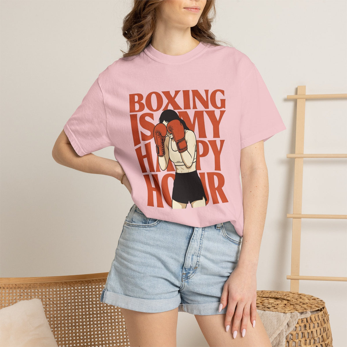 Woman Boxer Shirt Boxing Exercise Gift for Women Graphic product image 12