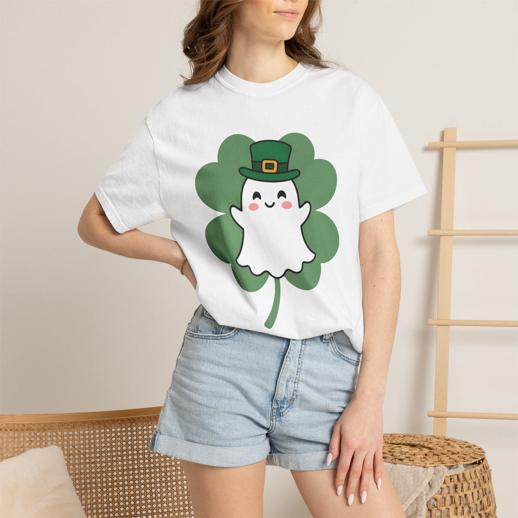 Ghost Clover Shirt St Patrick's Day Halloween Unisex Gift product image 7