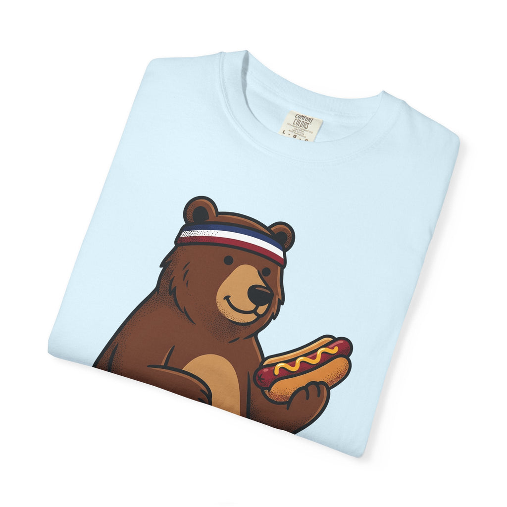 Bear Sausage Shirt America Flag Unisex Gift Comic Tee product image 8