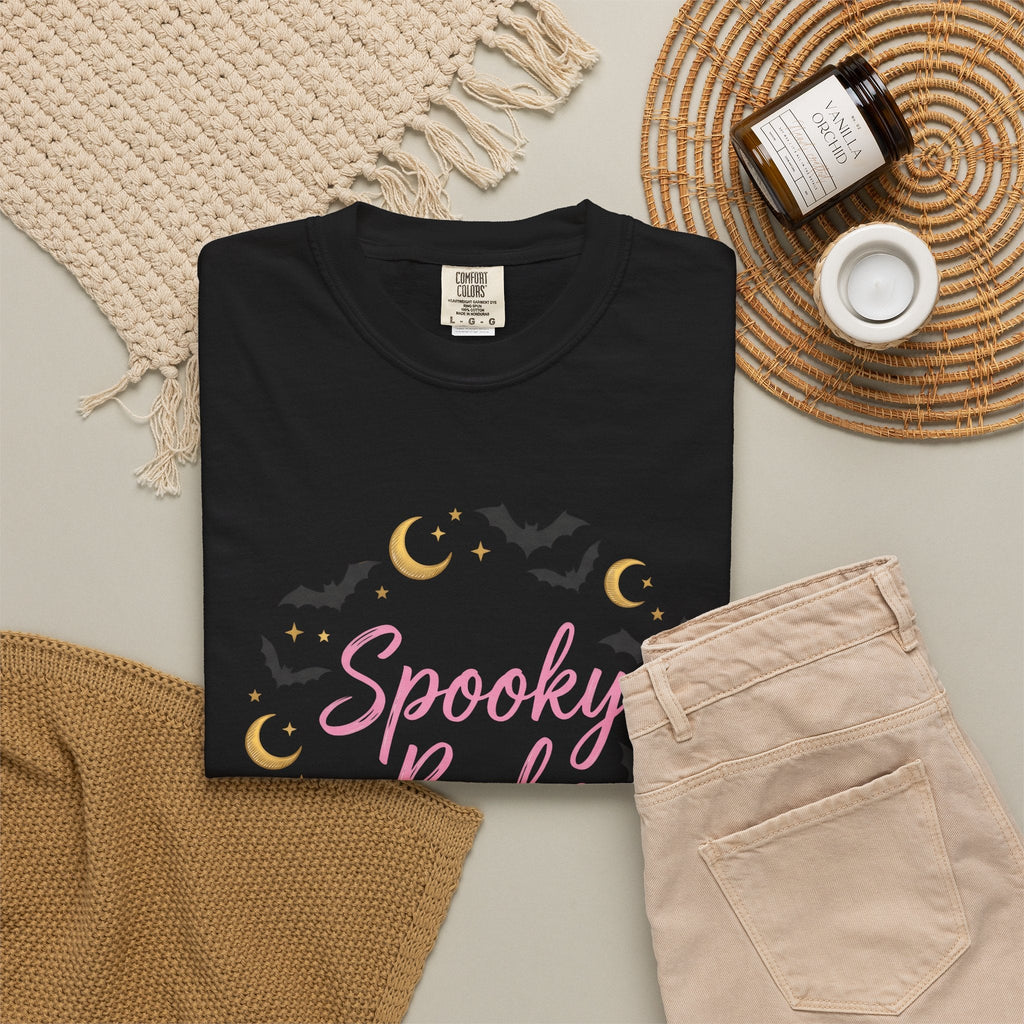 Bat Moon Image Shirt Halloween Eerie Gift Women Sweet Tee product image 16