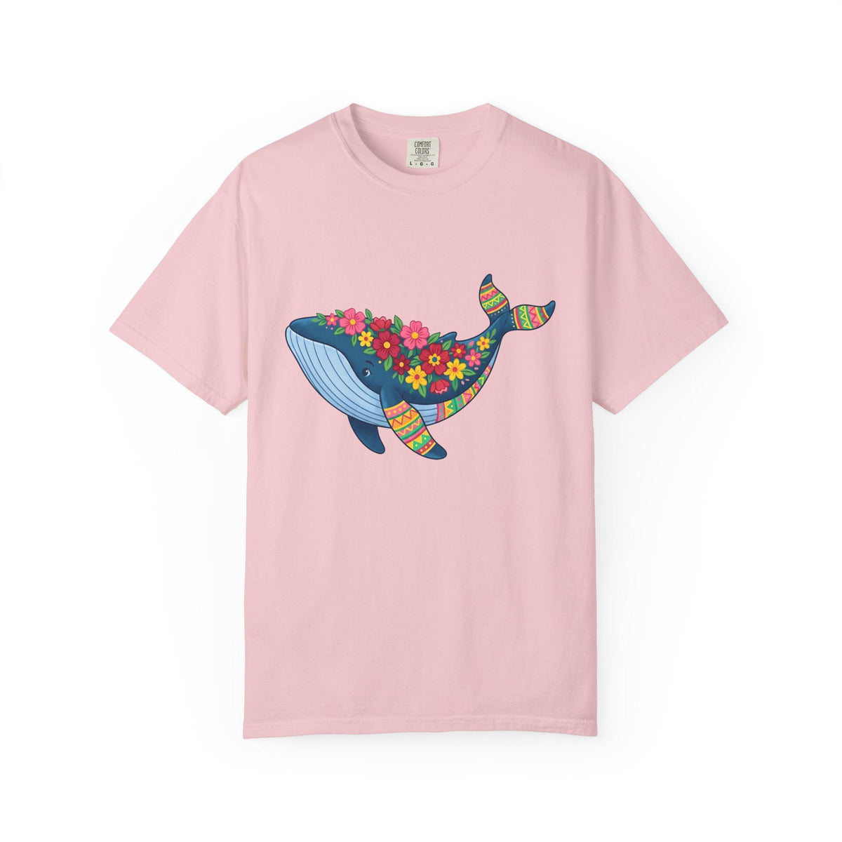 Whale Flower Shirt Animals & Flowers Sea Unisex Gift Hippie product image 3