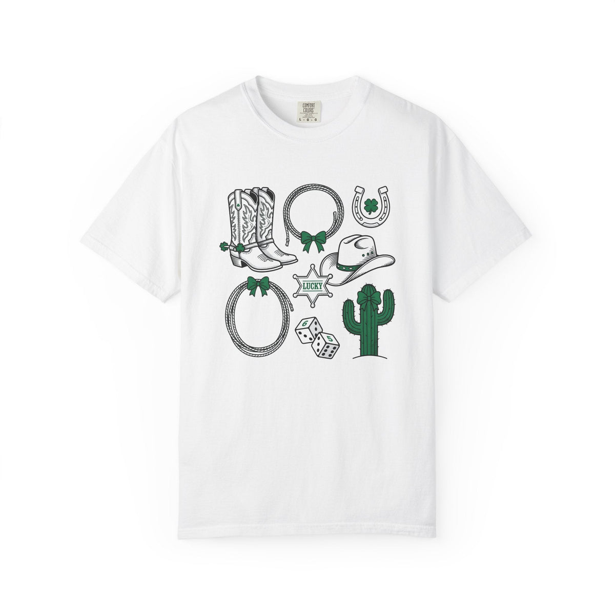 Cowboy Country Symbols Shirt St Patricks Day Rodeo Unisex product image 1