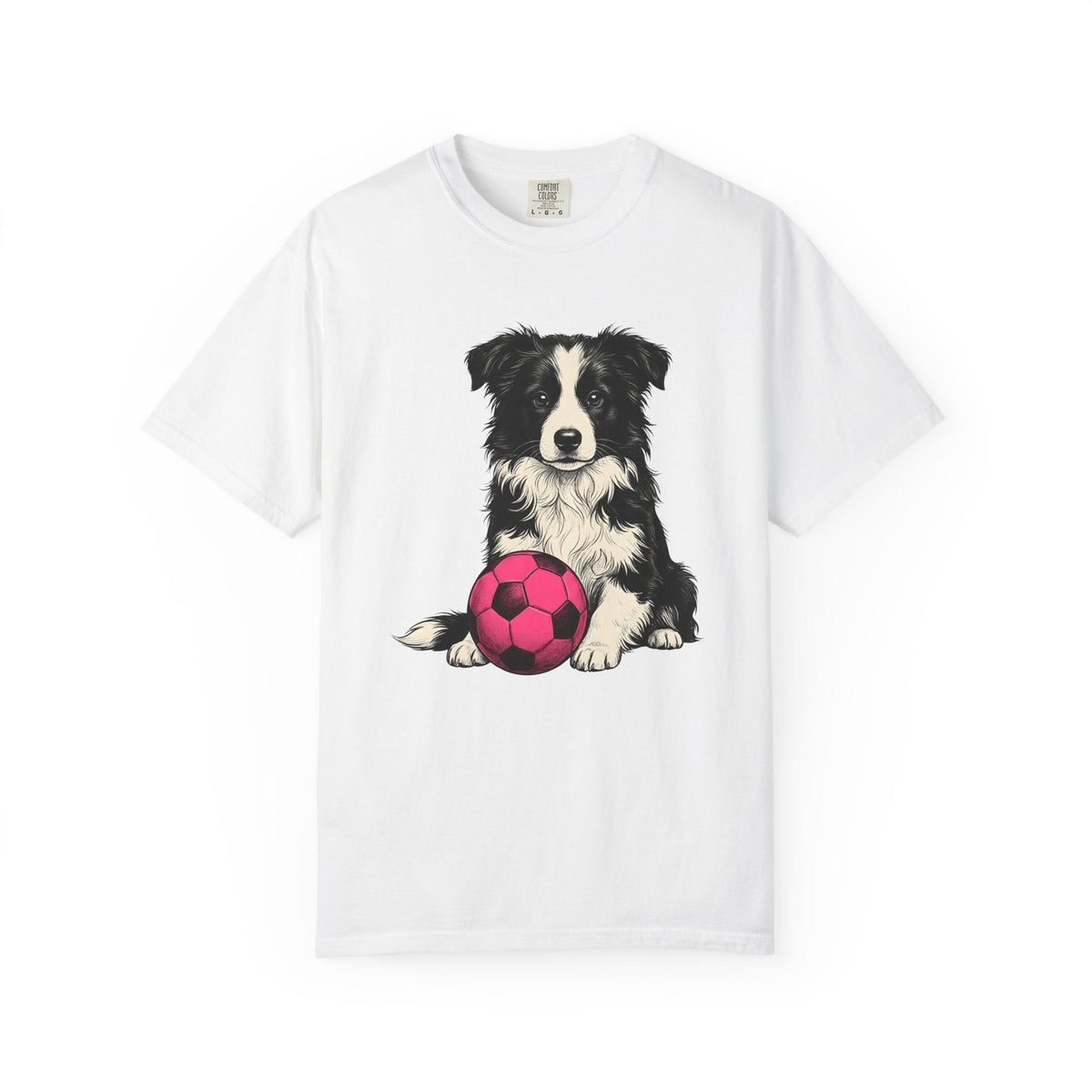 Border Collie Shirt Dog Sports Unisex Gift Hand Drawn Tee product image 1